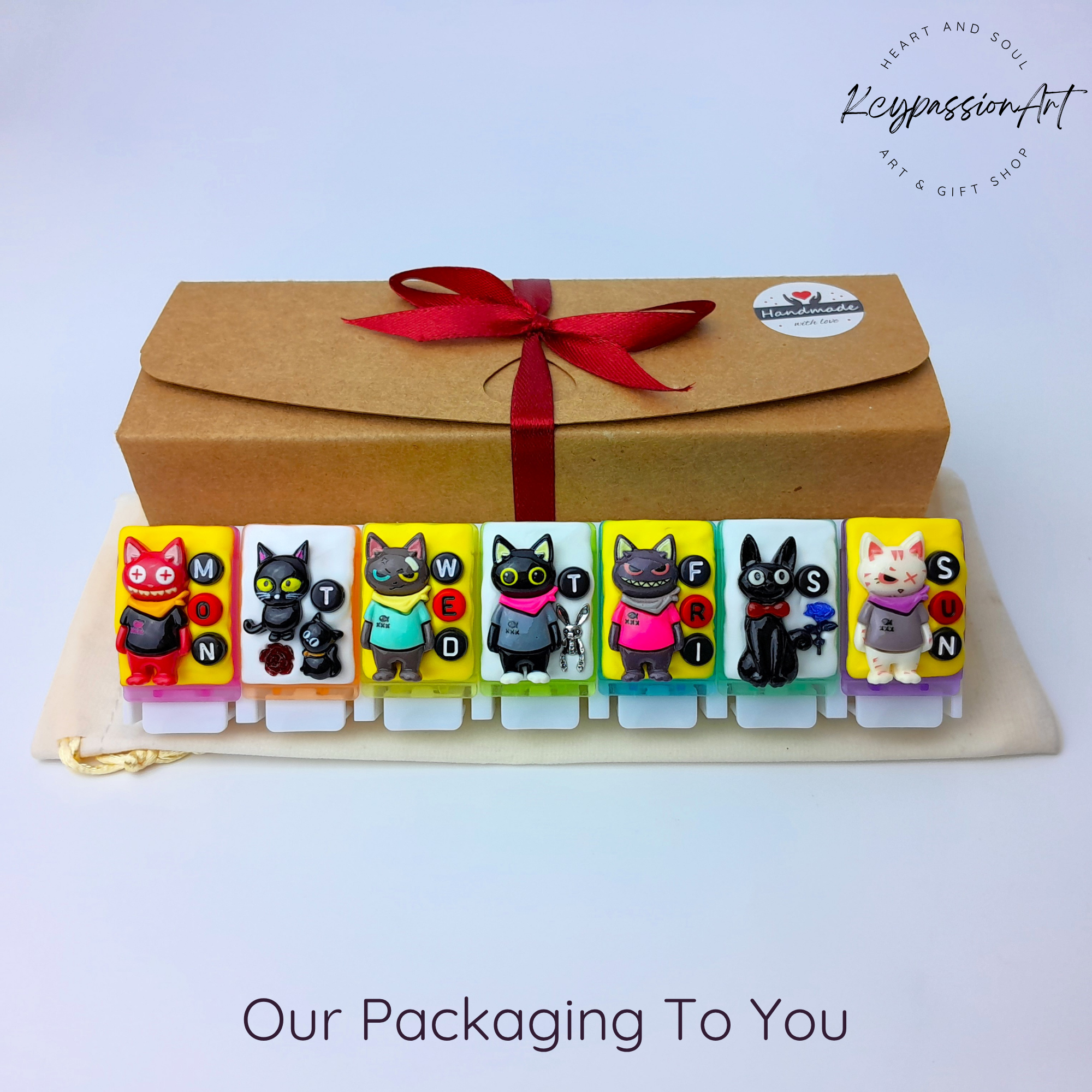 Cool Cats - Straight Pill Box