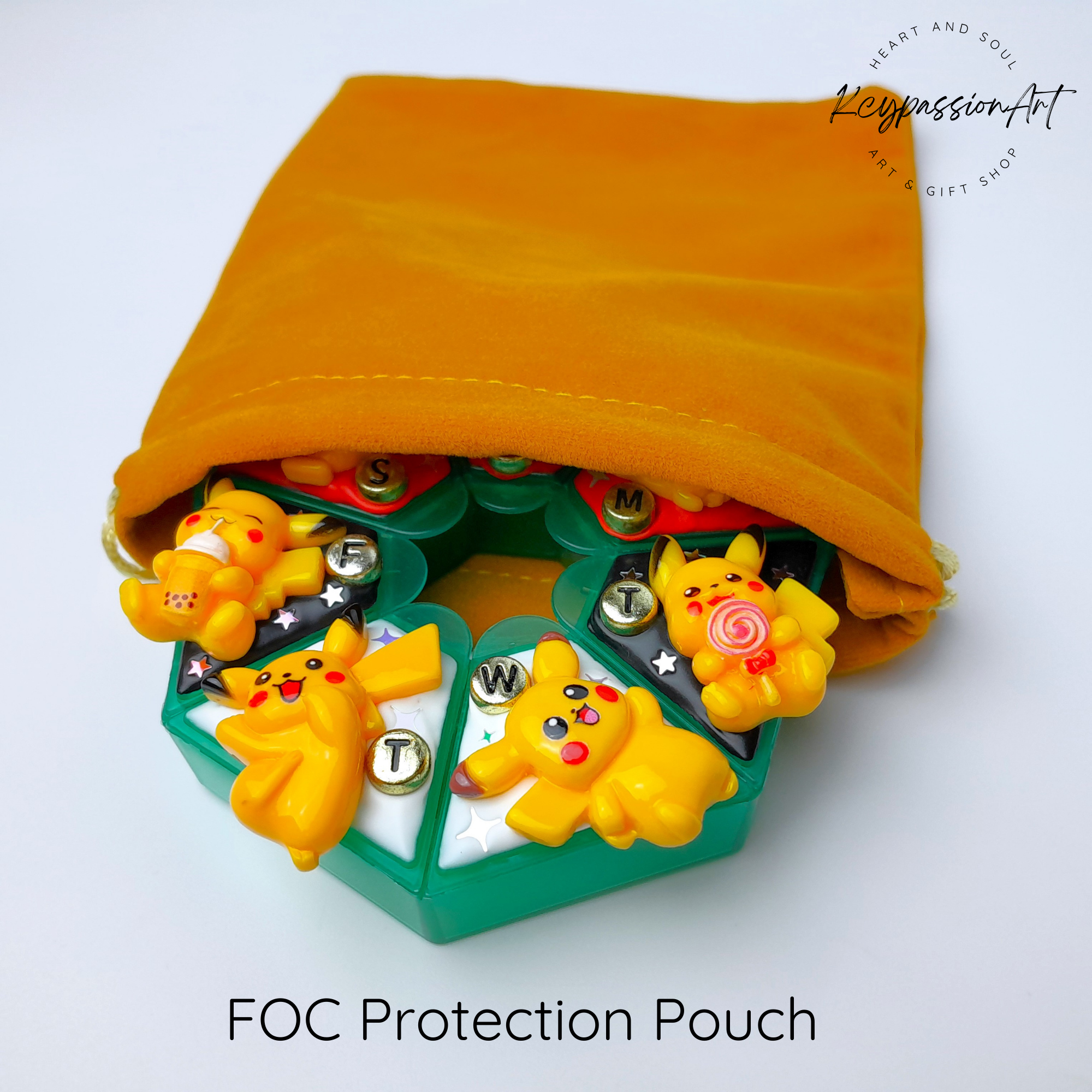 Anime Decorated Heptagon Pill Box