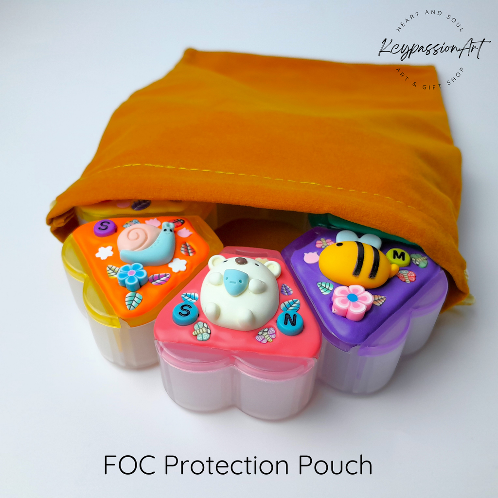 Friendship Decorated XL Flower Pill Box