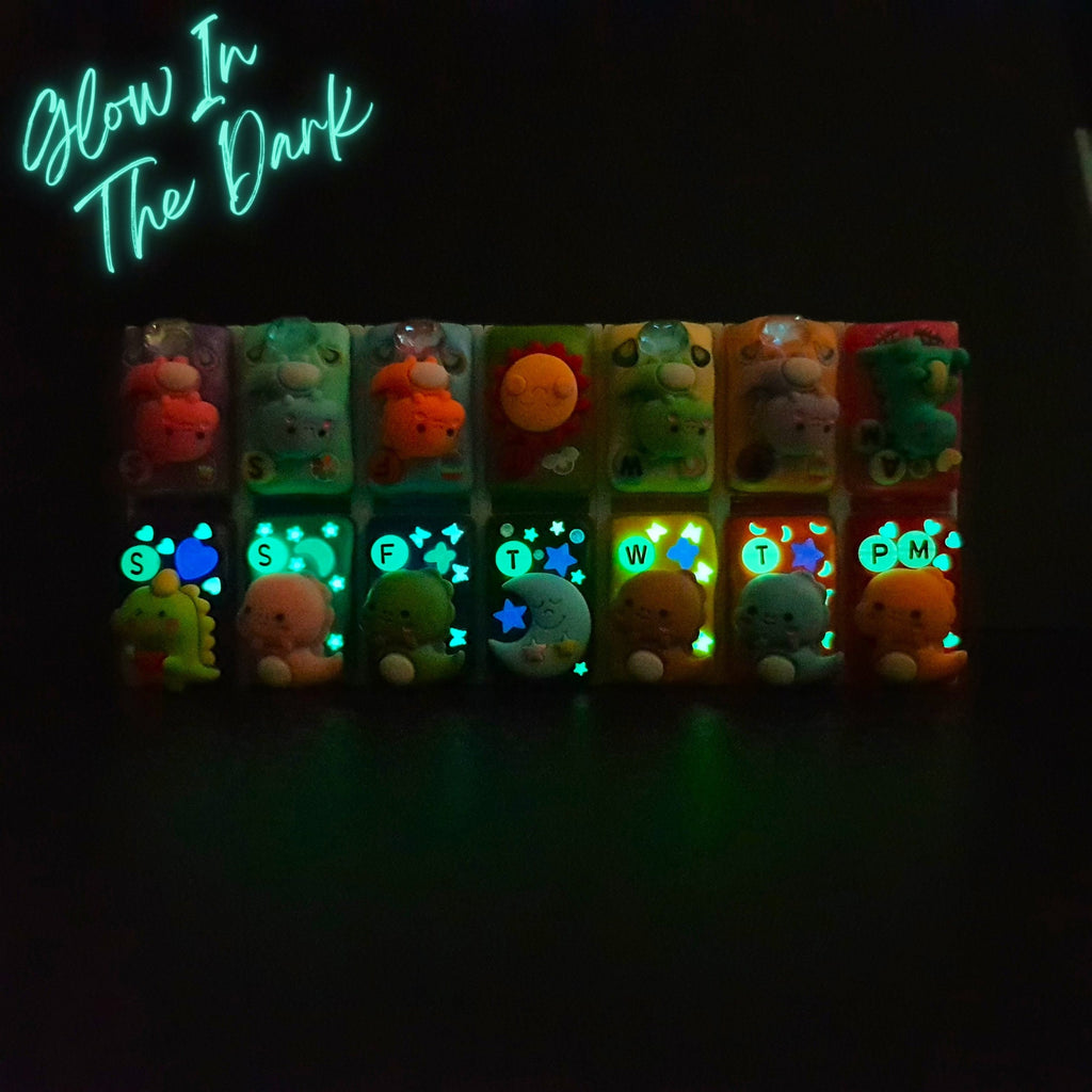 Dino Morning Dino Night - Detachable Pill Box