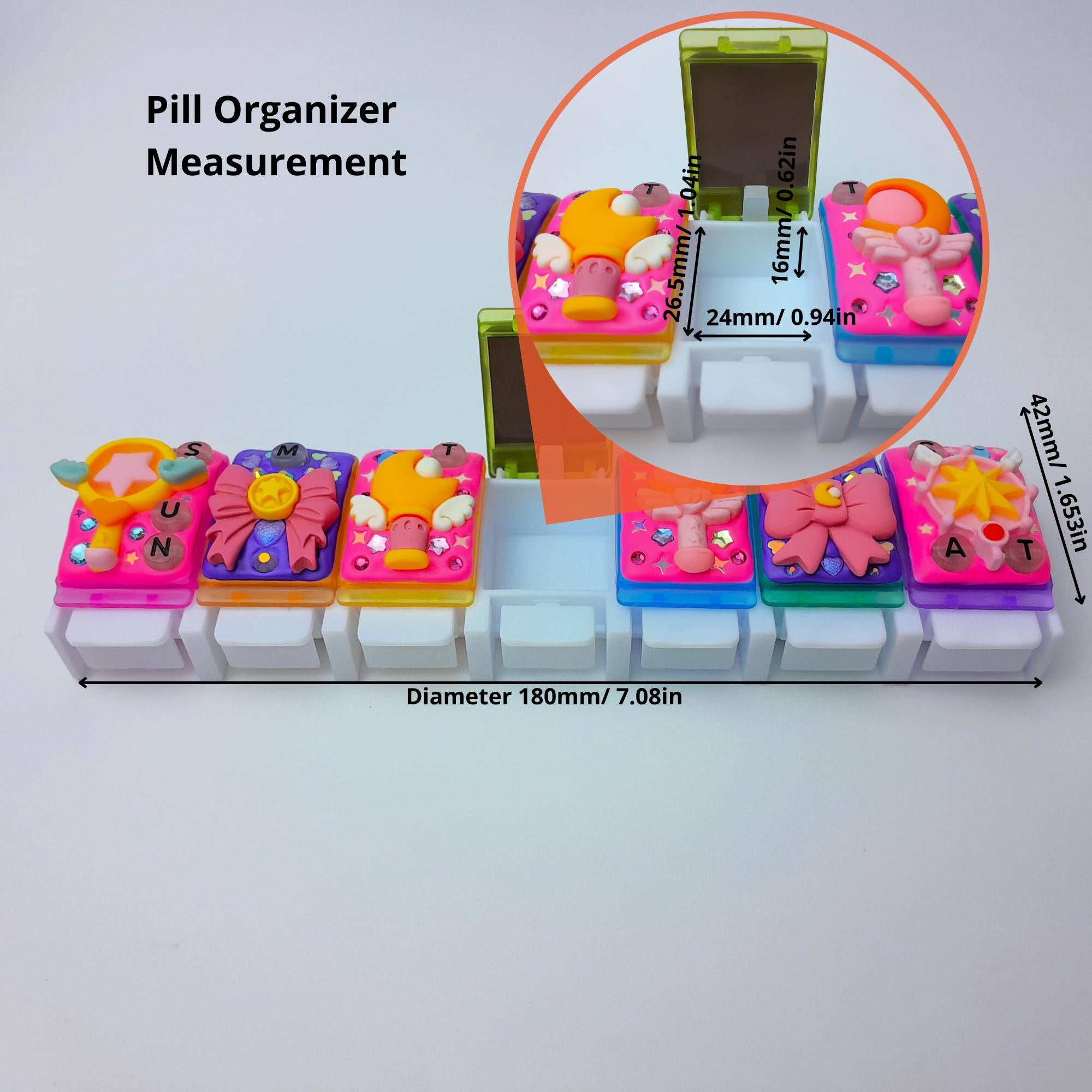 Magic Wands And Ribbons - Straight Pill Box