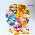 Playful Garden Friends - XL Pill Box