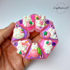 7-Tage-Pillenbox mit Dekoration „Erdbeer-Spaßtag“ – Medikamentenbox, Vitaminspender, Pillenaufbewahrung