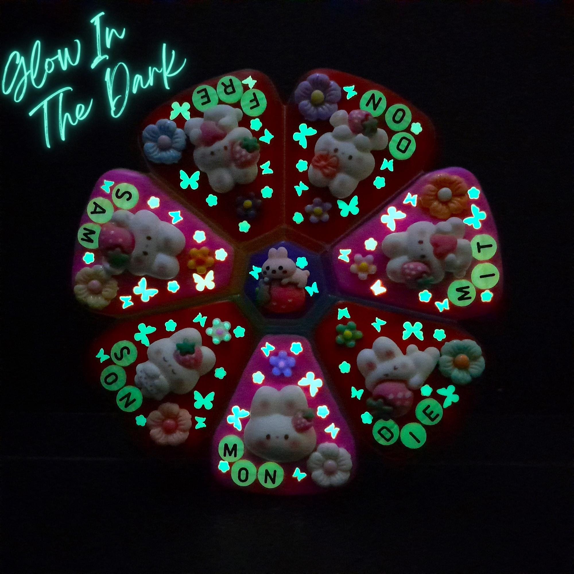 Luminous Bunny Berries - XL Pill Box