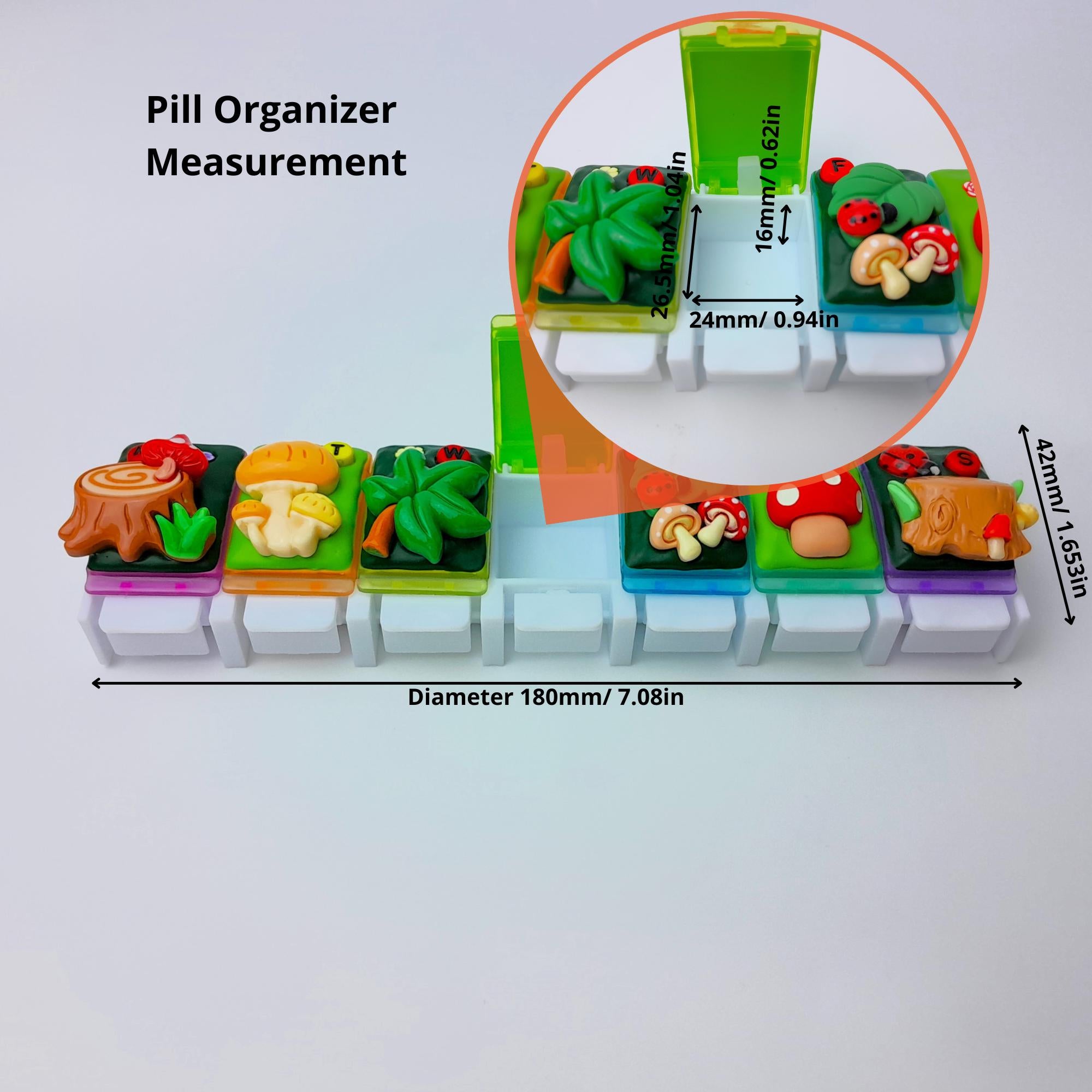 Whoa Mushrooms - Straight Pill Box
