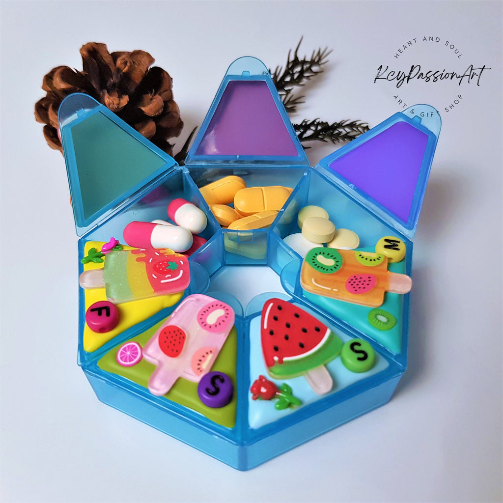 Fruity Popsicle - Heptagon Pill Box