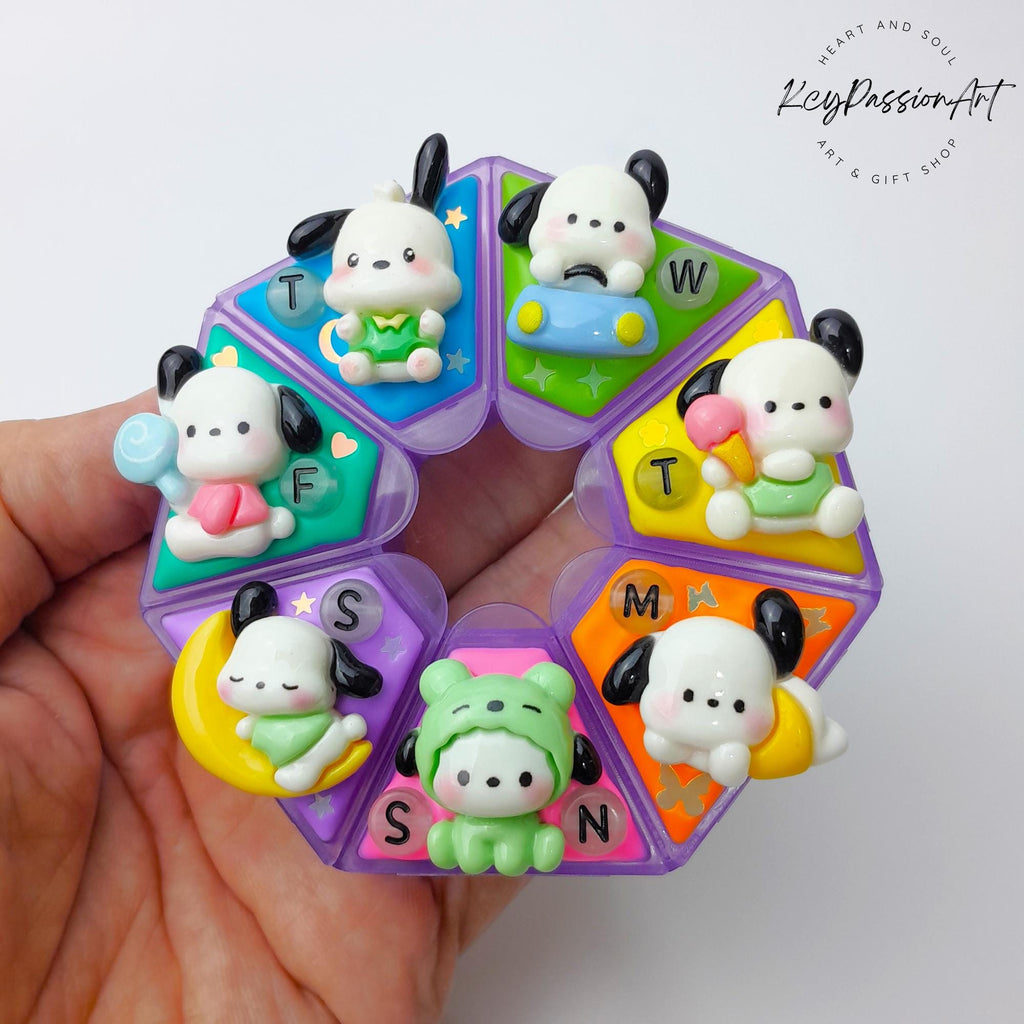 Puppy Daily Fun - Heptagon Pill Box