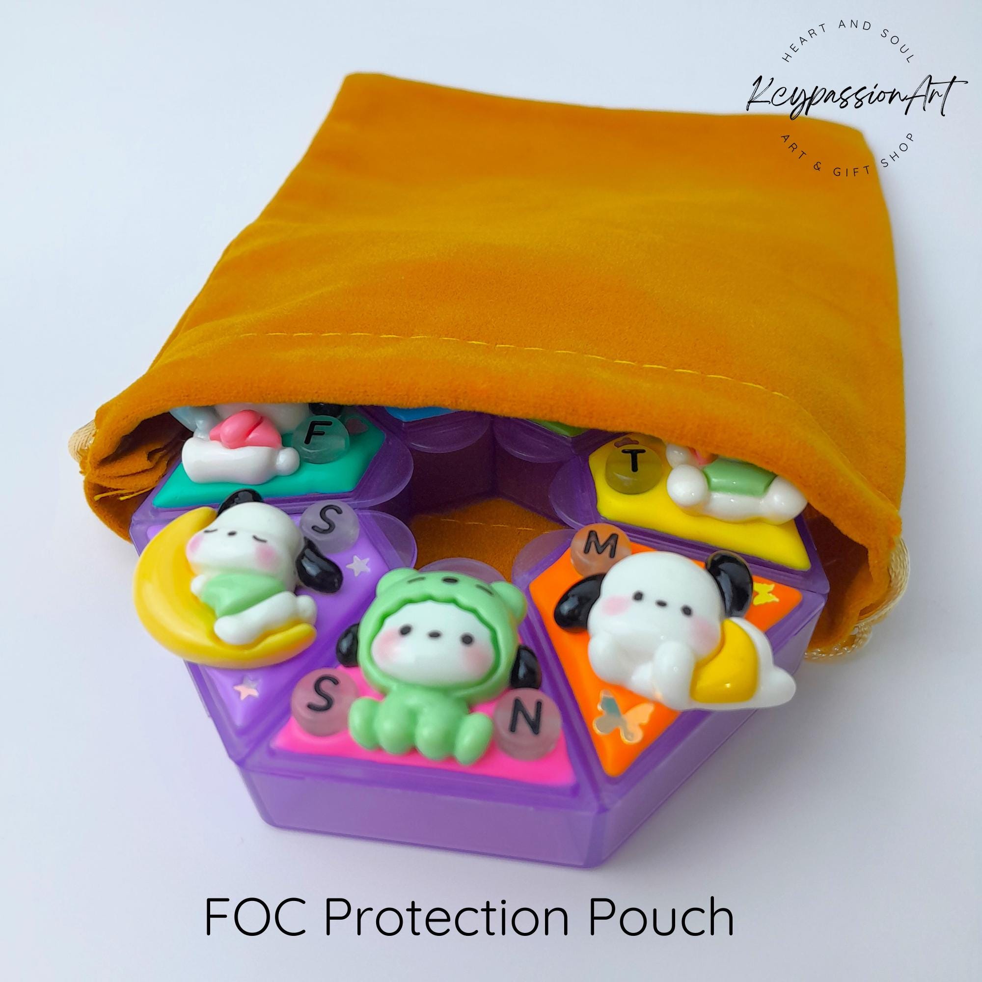 Puppy Daily Fun - Heptagon Pill Box