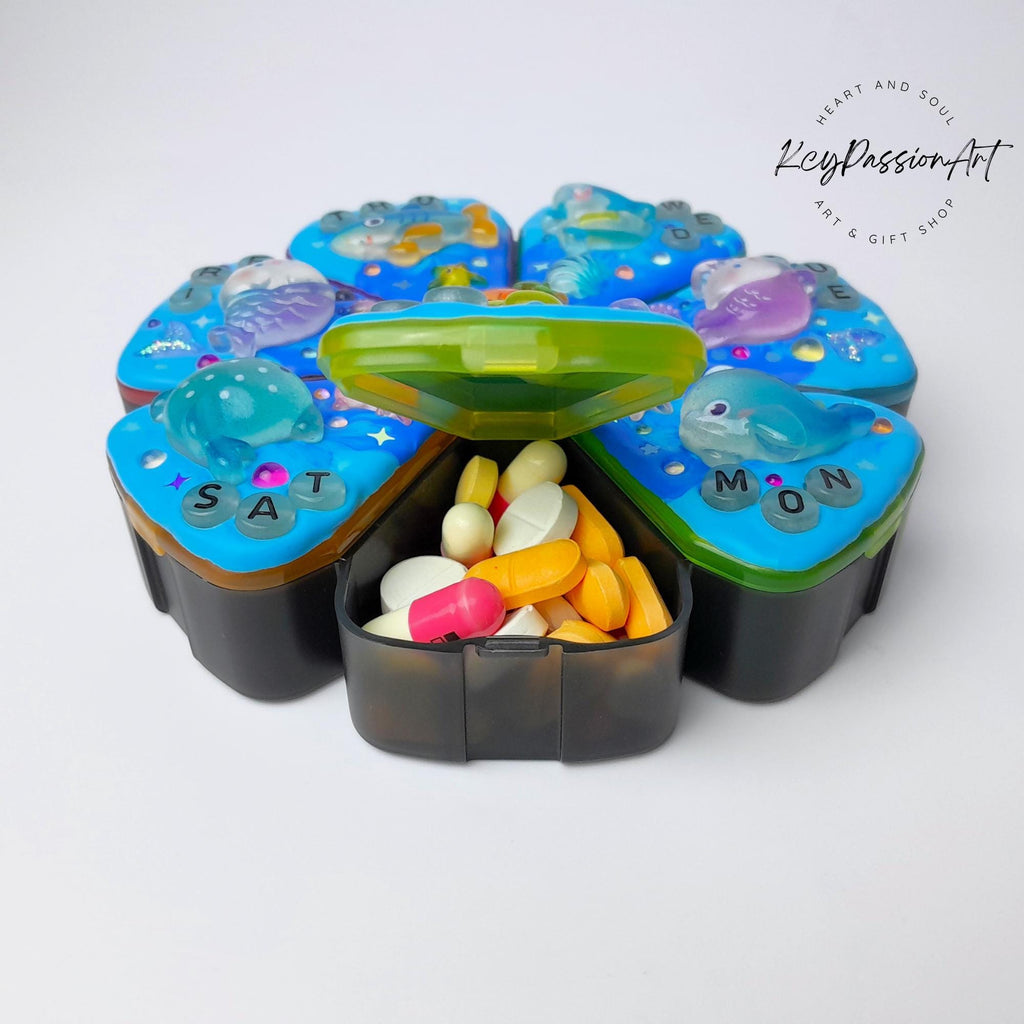 The Ocean Blue Sea - XL Pill Box