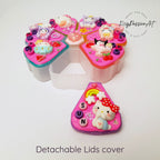 XL 7-Tage-Pillenbox „BFF“ für morgens und abends, 8-Fächer-Pillenbox, Spender für Medikamente und Vitamine