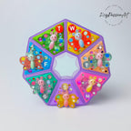 Glittery Butterflies - Heptagon Pill Box