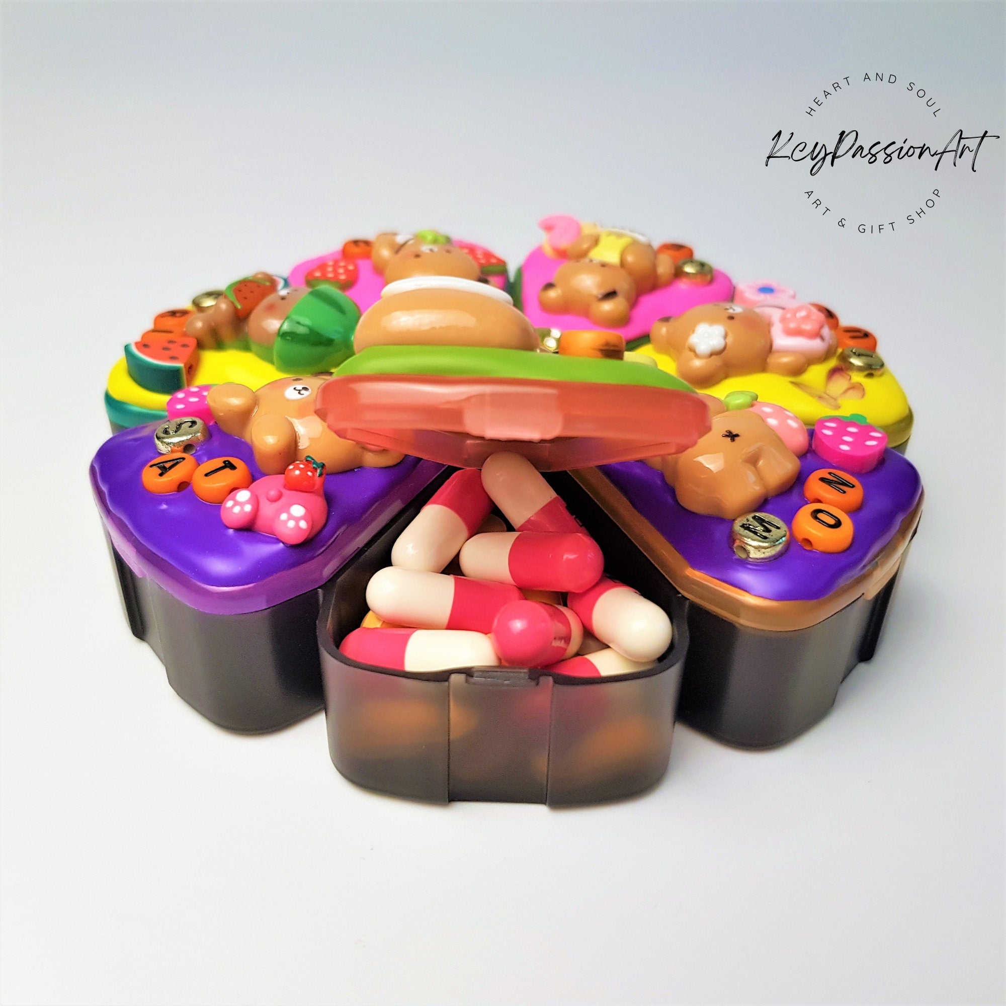 Honey Pot Bear  - XL Pill Box