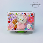 Kittie Loves Teddy - Large Flip Fold Pill Box