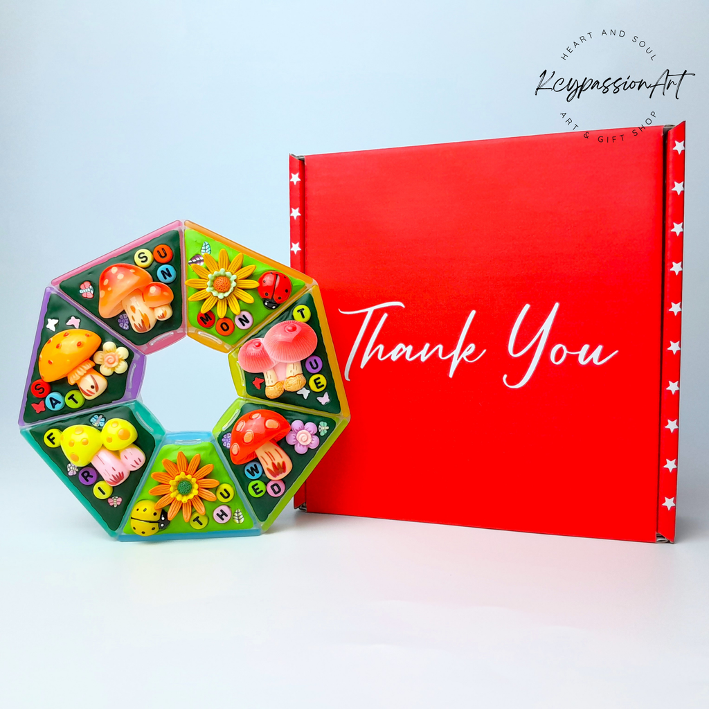 Wild Mushroom - XL Pill Box