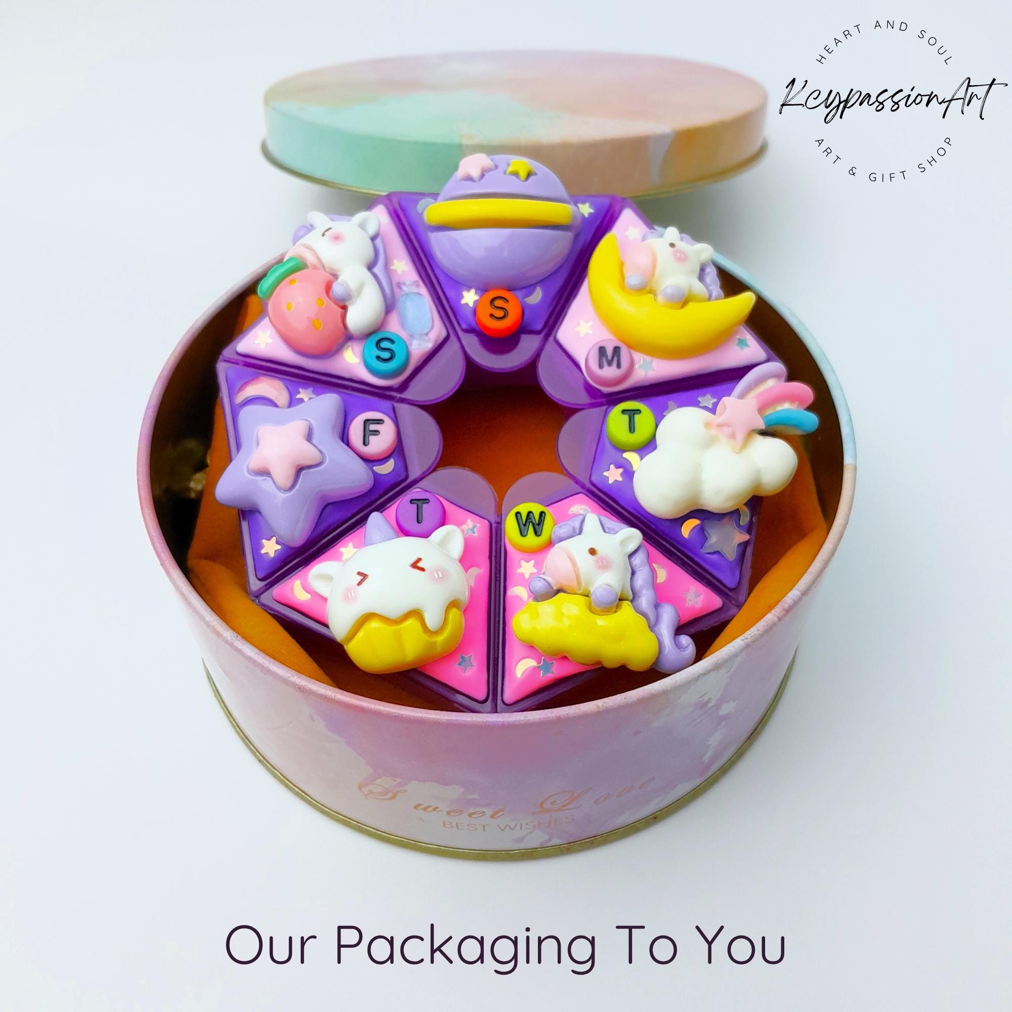 Unicorn Dreamland - Heptagon Pill Box