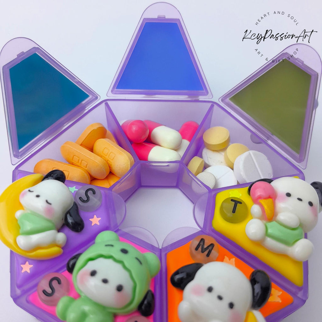Puppy Daily Fun - Heptagon Pill Box