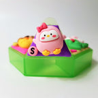 7-Tage-Pillenbox „Fröhliche Freunde“ für morgens und abends, für Medikamente und Nahrungsergänzungsmittel, 7-Tage-Pillenbox für Tag und Nacht