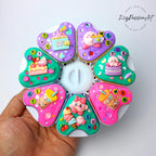 Jumbo-Pillenbox mit 8 Fächern, dekoriert, für 7 Tage, „Kabi Daily Fun“, für Medikamente, Vitamine und Nahrungsergänzungsmittel