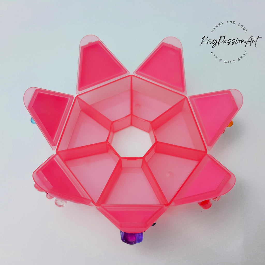 Glitter Gummy Bears - Heptagon Pill Box