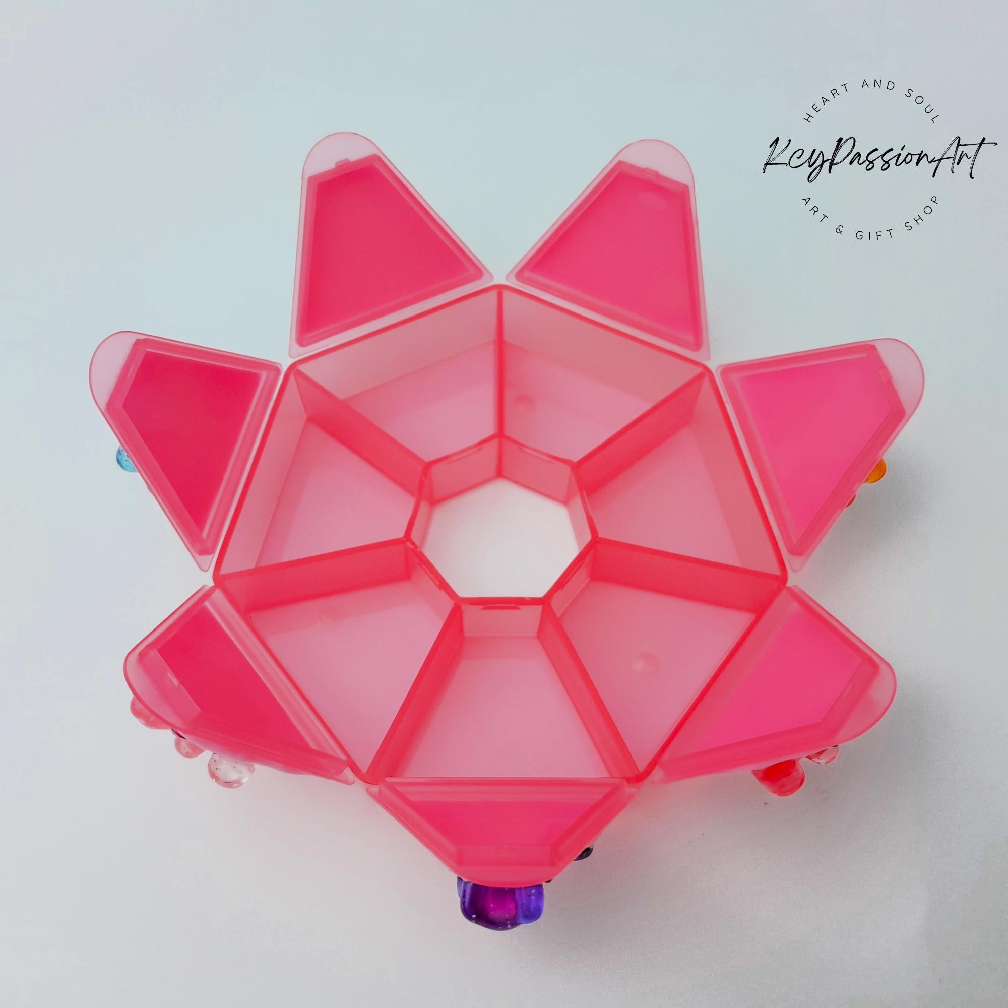 Glitter Gummy Bears - Heptagon Pill Box