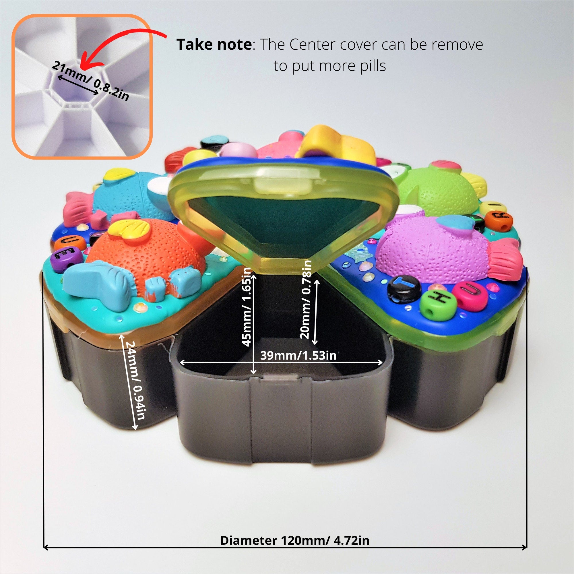 Dancing In The Ocean - XL Pill Box