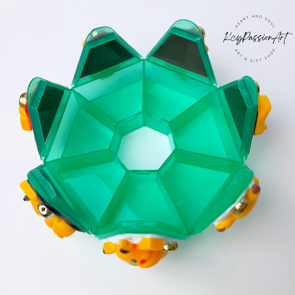 Anime Decorated Heptagon Pill Box