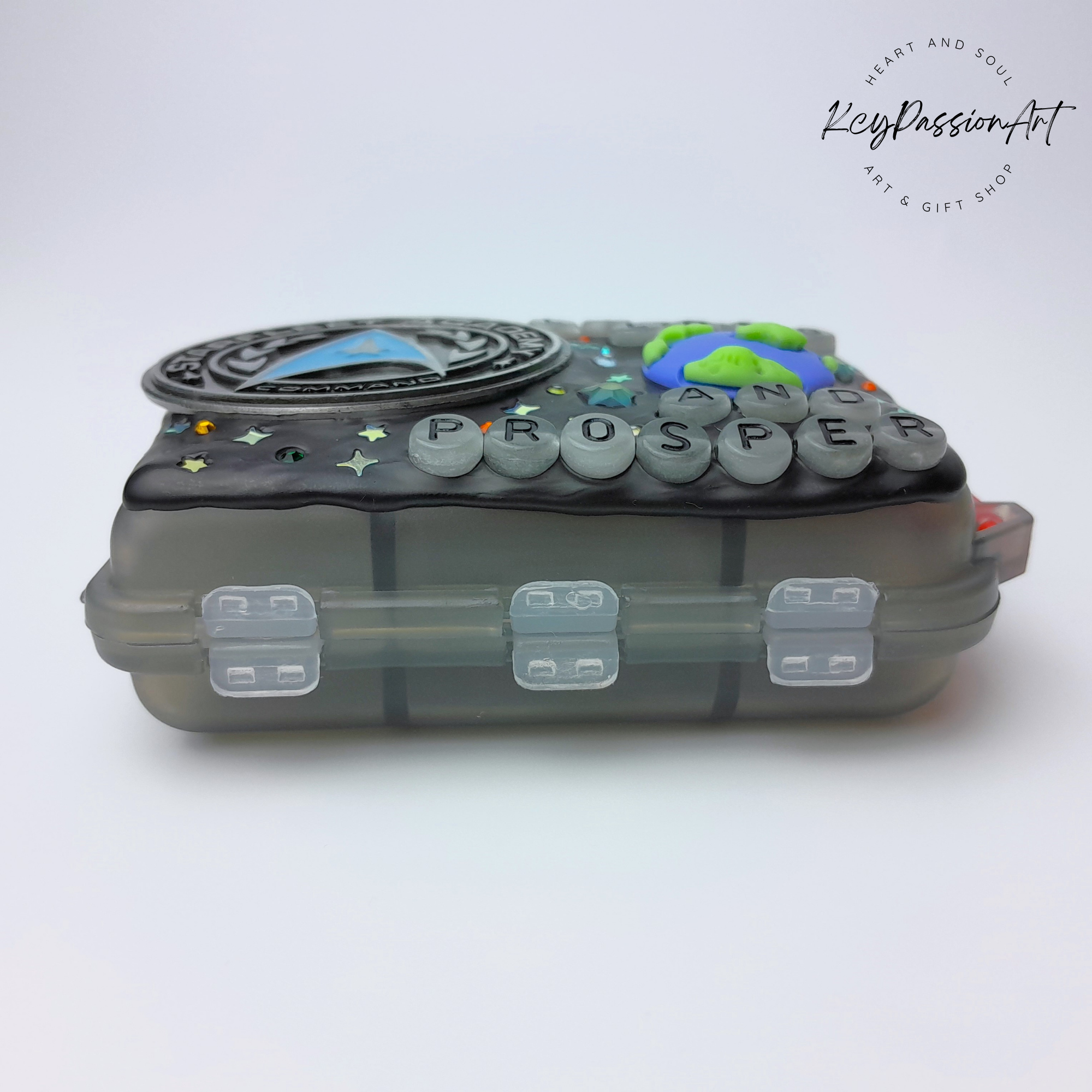 Pilulier pliable « Académie Starfleet » matin et soir, distributeur de compléments alimentaires, pilulier 7 jours, pilulier 7 jours et 7 nuits