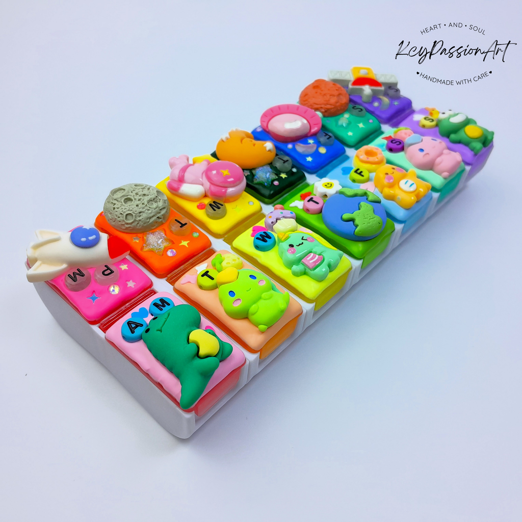 Space And Dino - Detachable Pill Box