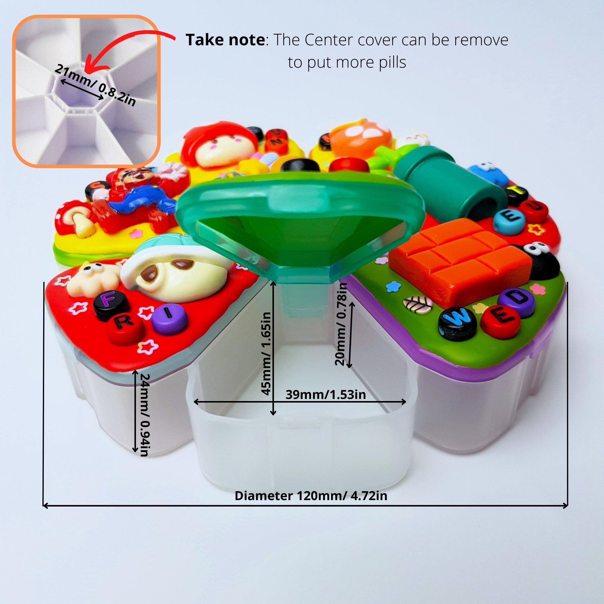 Plumber In Mushroom Kingdom - XL Pill Box