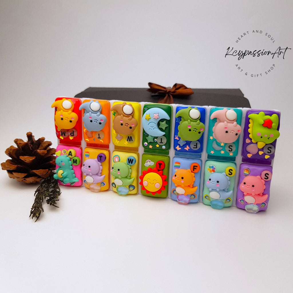 Dino Morning Dino Night - Detachable Pill Box