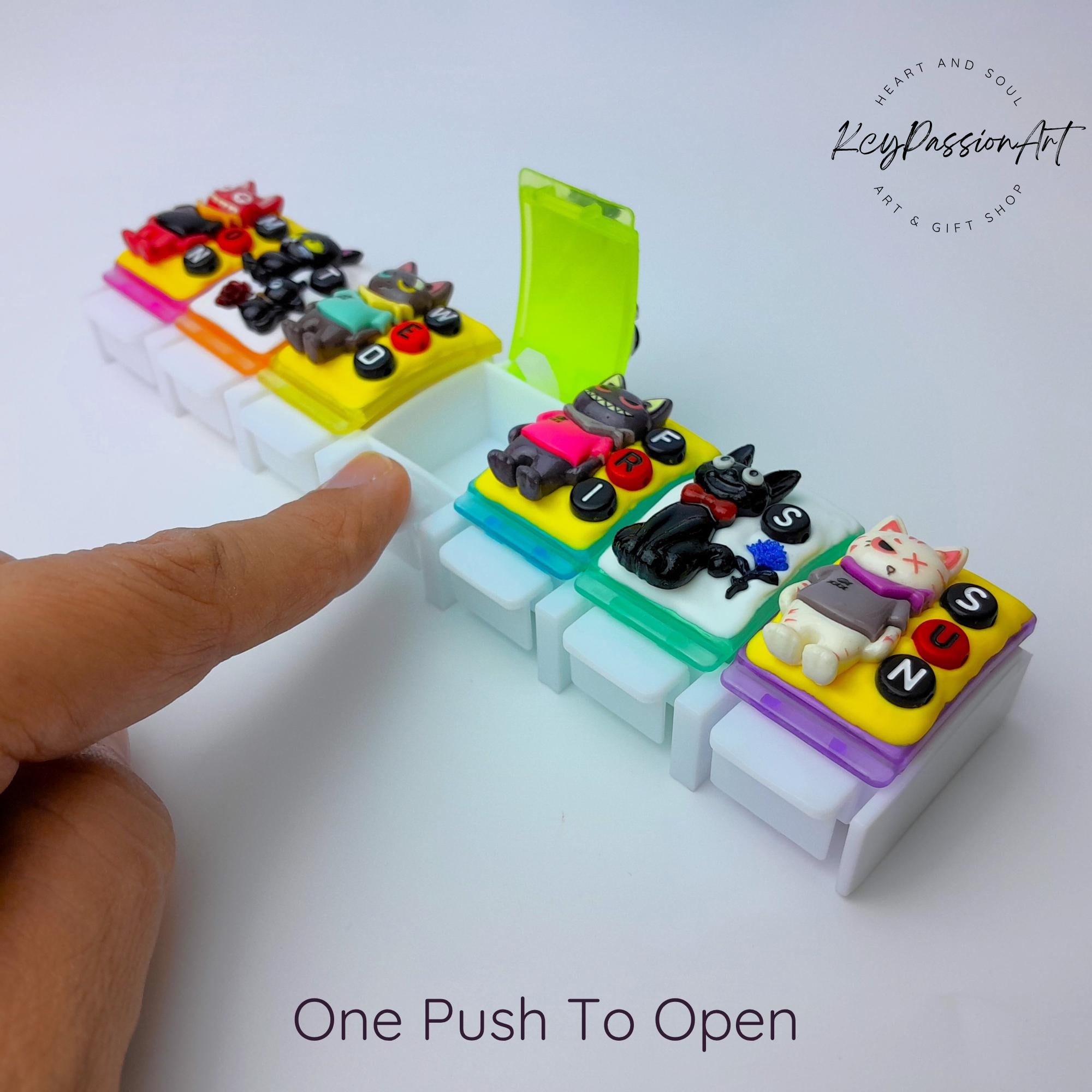 Cool Cats - Straight Pill Box