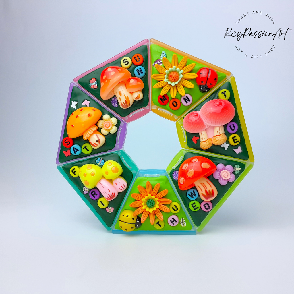 Wild Mushroom - XL Pill Box