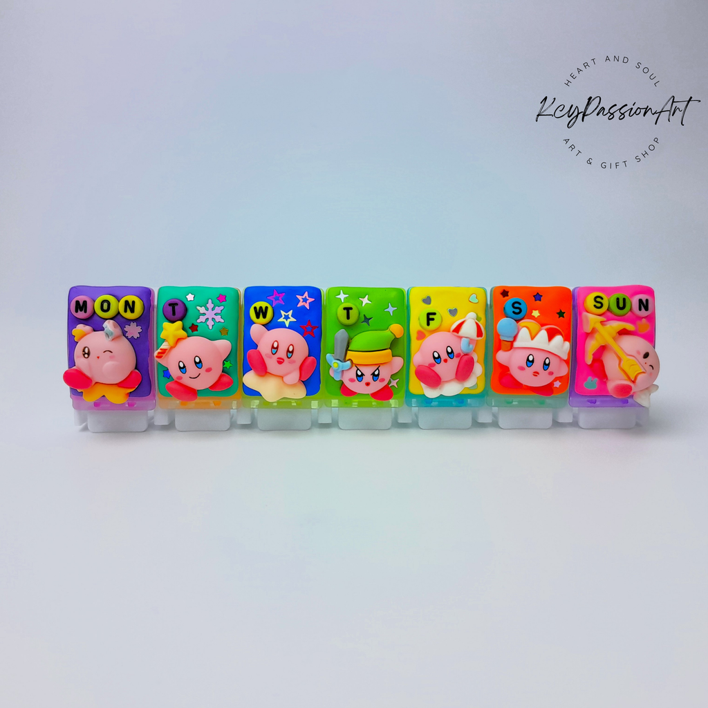 7 Magic Kabi Pink Balls - Straight Pill Box