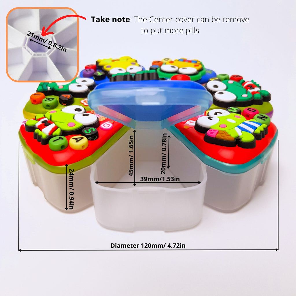 Donut Pond Frog - XL Pill Box