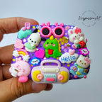 5-Tage-Pillenbox „Kawaii Friends Hangouts“ – Pillendose für morgens und abends, Pillenbehälter, 5-Tage-Pillenetui, Pillenbox für Tag und Nacht