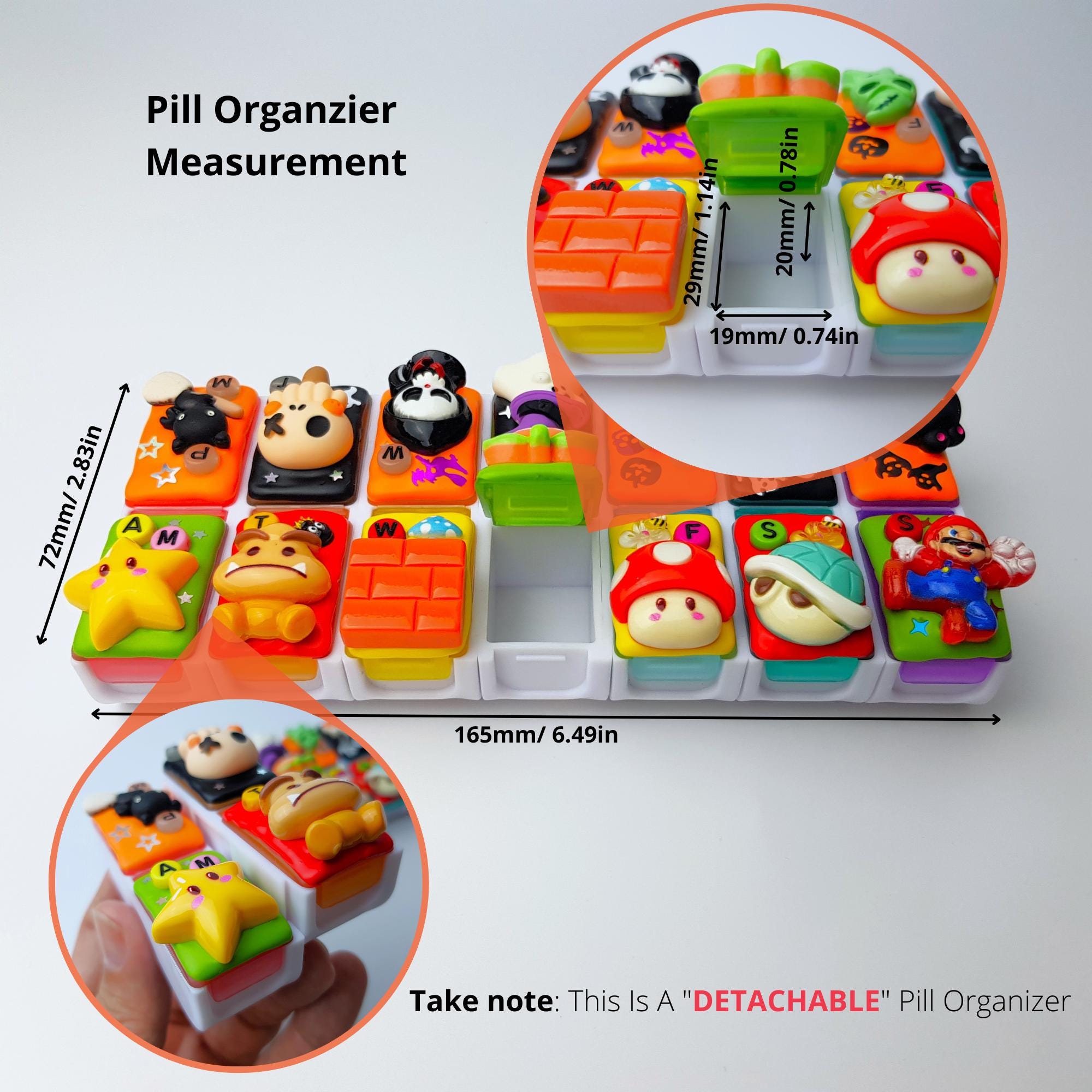 Plumber Bros And Halloween Day - Detachable Pill Box