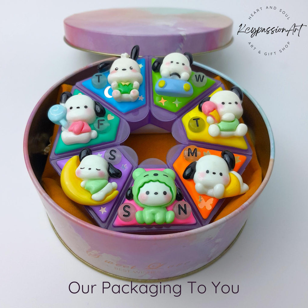 Puppy Daily Fun - Heptagon Pill Box