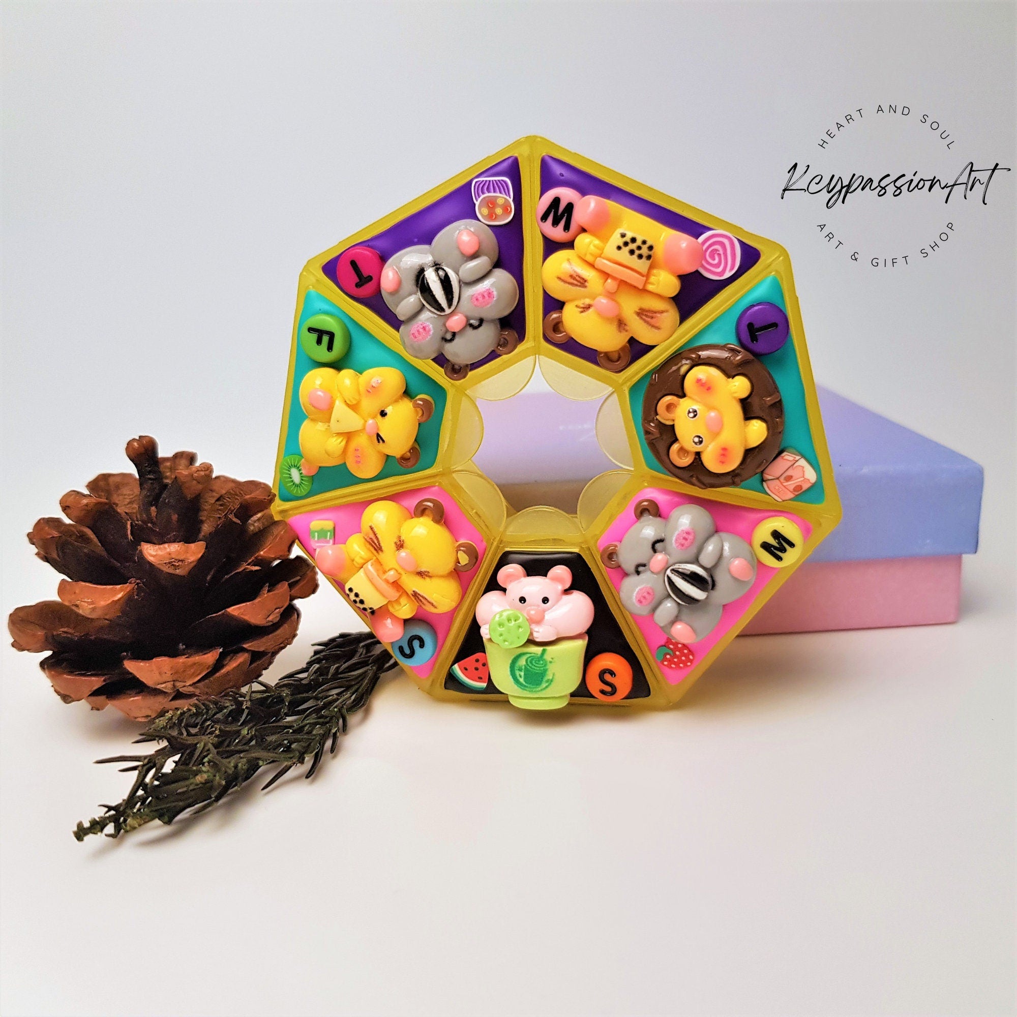 Hungry Hamster - Heptagon Pill Box