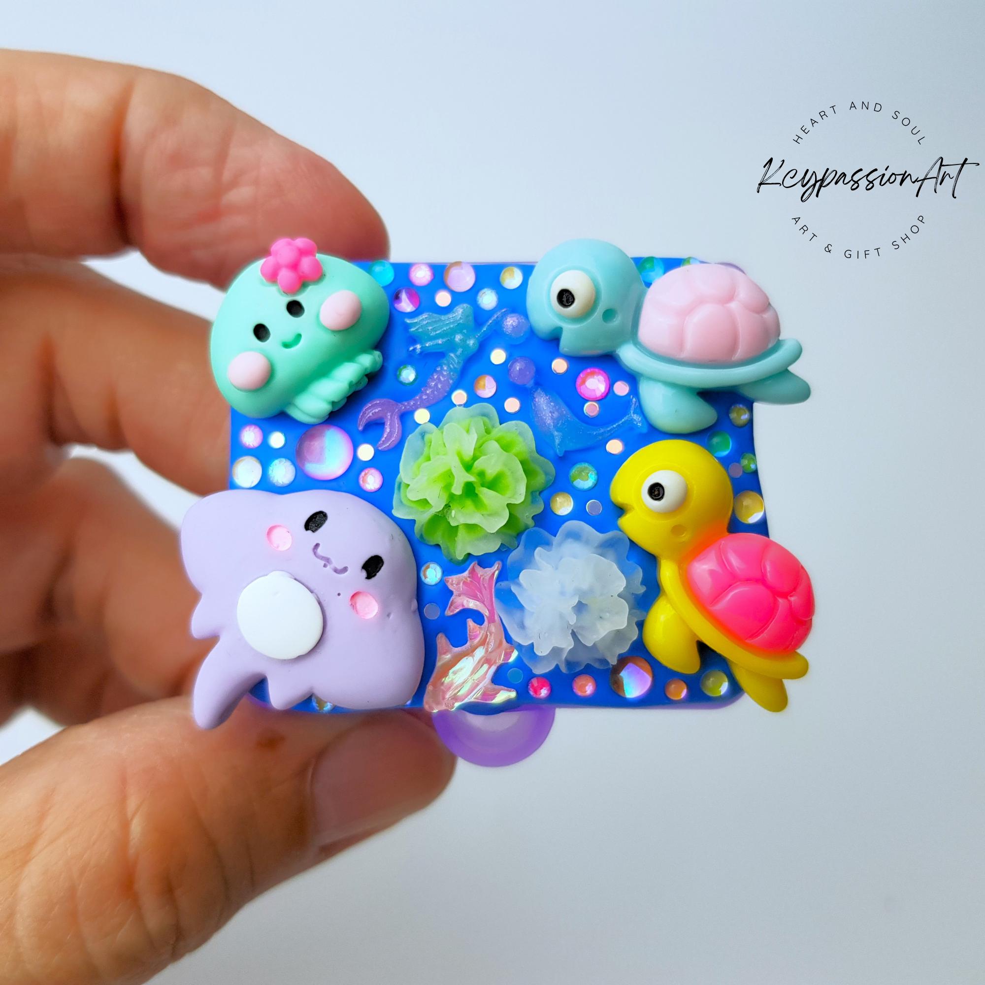 Pilulier journalier « Ocean Love » - Boîte à pilules journalière, pilulier pour 1 jour, pilulier jour et nuit