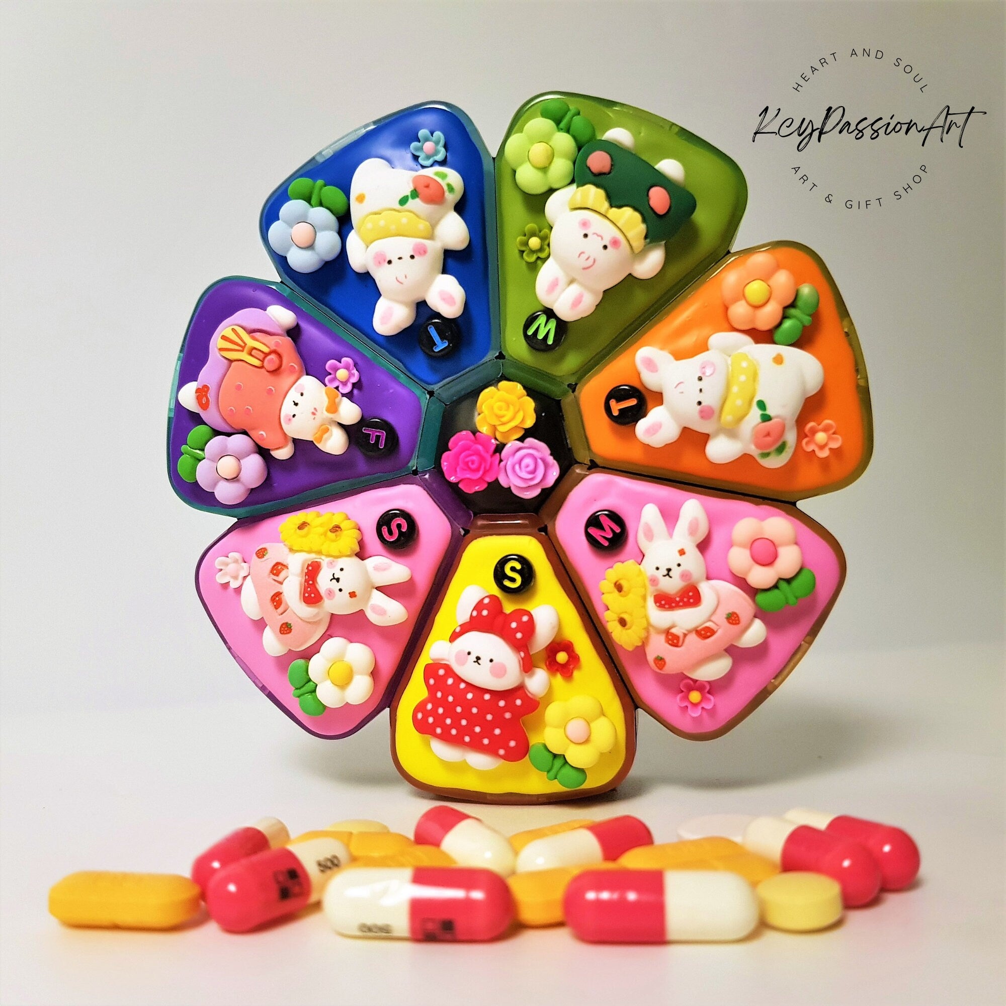 Bunny Wonderland - XL Pill Box