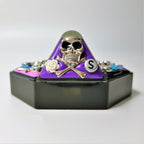 Silvery Skulls - Heptagon Pill Box