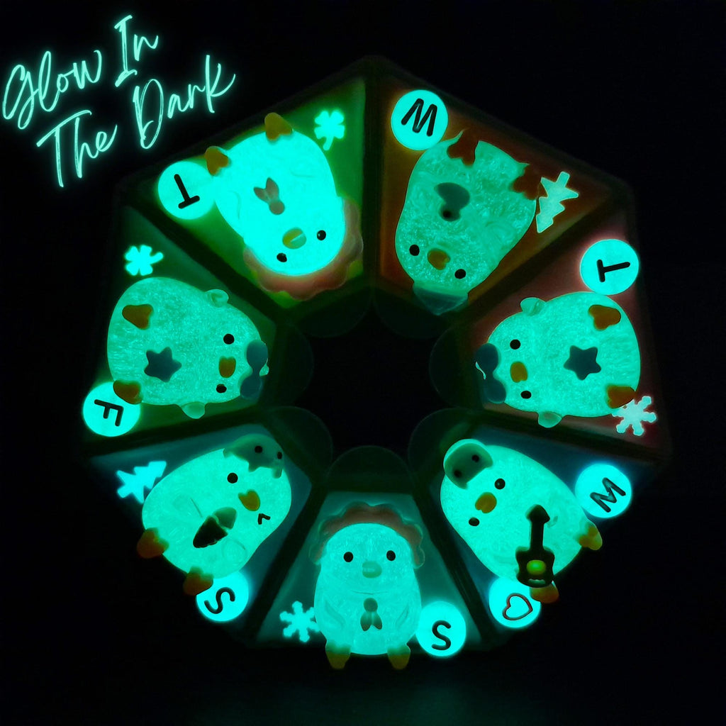 Winter Chicky Chick - Heptagon Pill Box