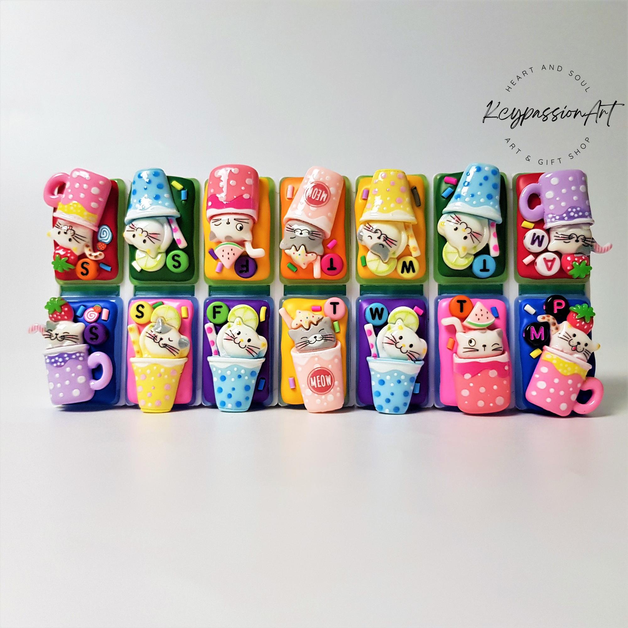 Cuppa Cats - Detachable Pill Box