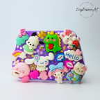 5-Tage-Pillenbox „Kawaii Friends Hangouts“ – Pillendose für morgens und abends, Pillenbehälter, 5-Tage-Pillenetui, Pillenbox für Tag und Nacht