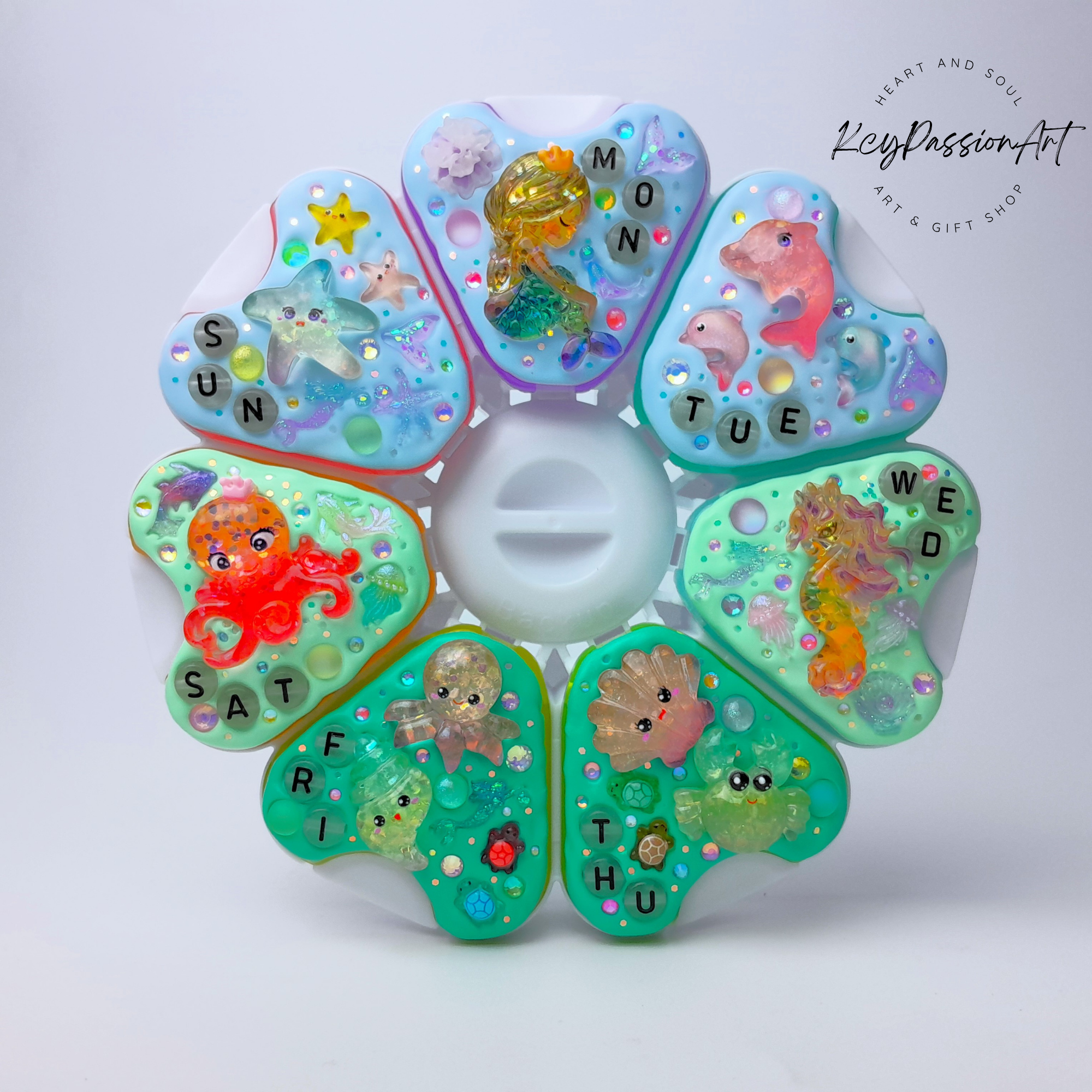Mermaid Myth Ocean - Jumbo Pill Box