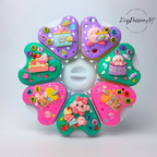 Jumbo-Pillenbox mit 8 Fächern, dekoriert, für 7 Tage, „Kabi Daily Fun“, für Medikamente, Vitamine und Nahrungsergänzungsmittel