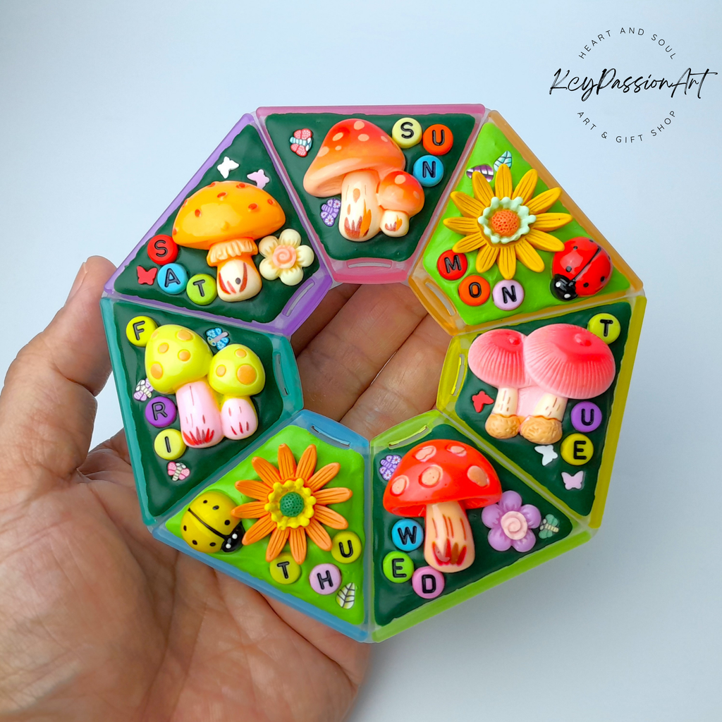 Wild Mushroom - XL Pill Box