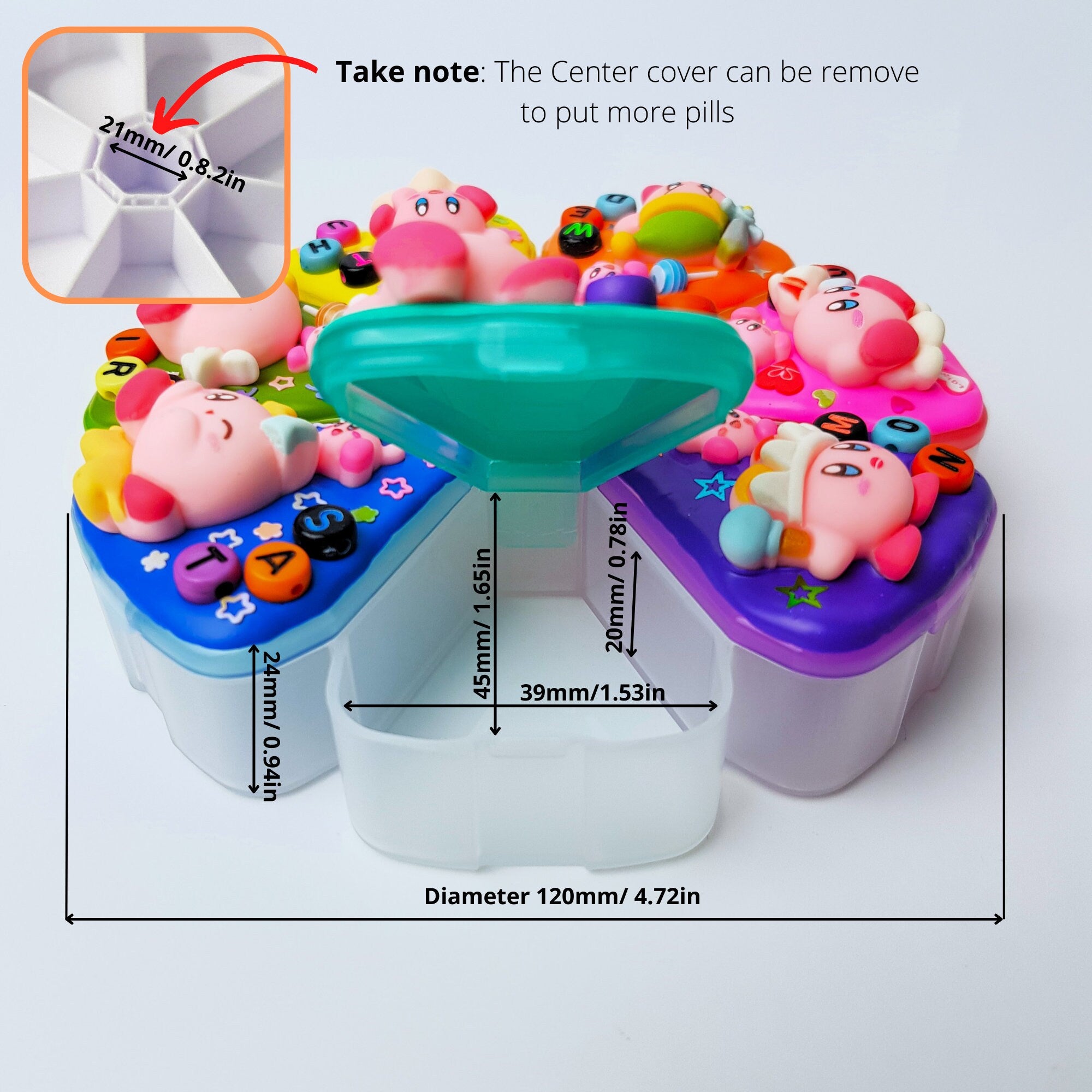 Charge Up Pink Balls - XL Pill Box