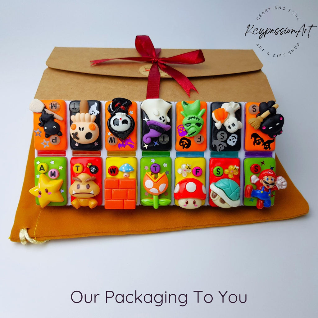 Plumber Bros And Halloween Day - Detachable Pill Box