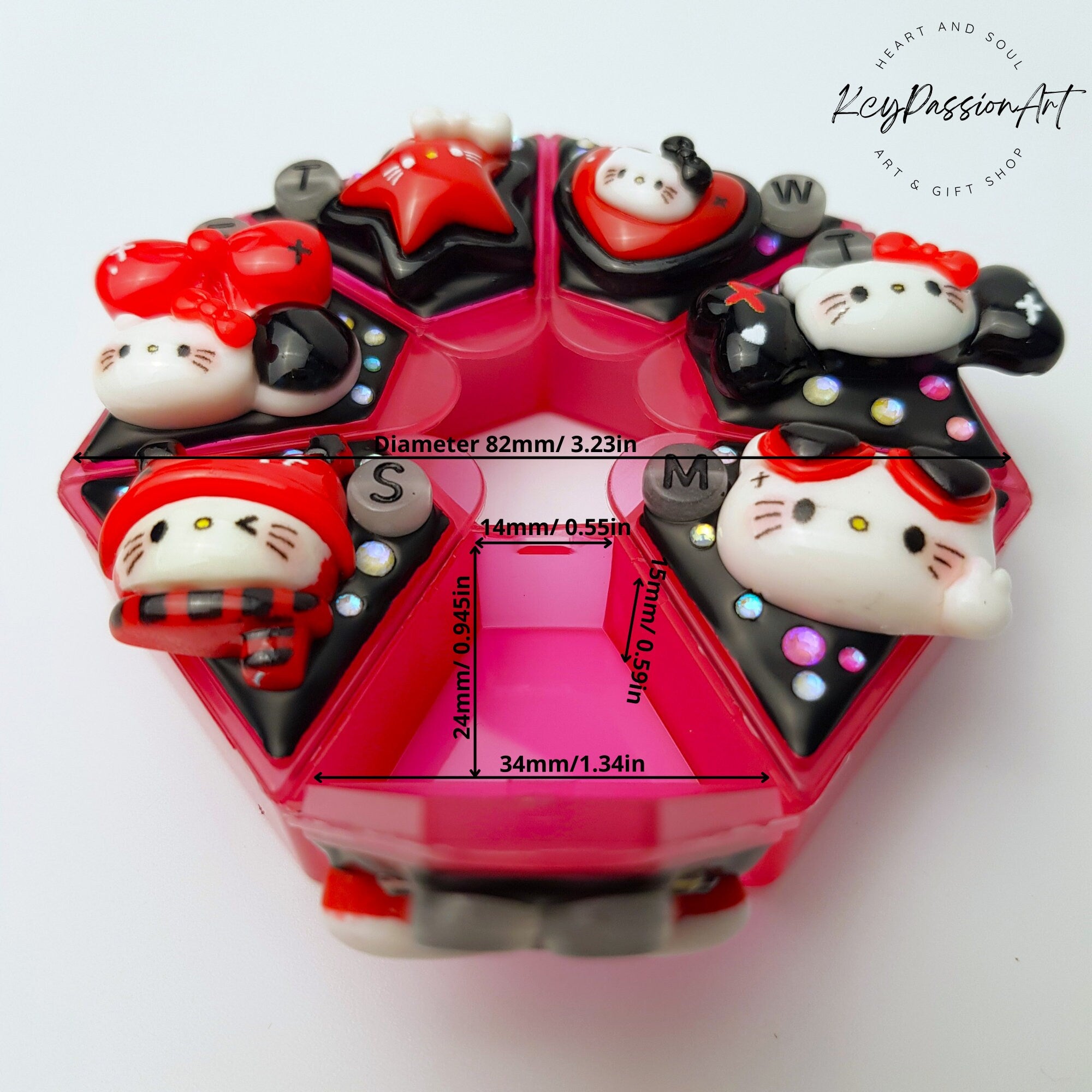 Truly Madly Deeply - Heptagon Pill Box